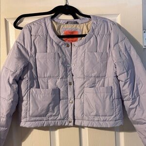 J. Crew Light Purple Puffer Jacket